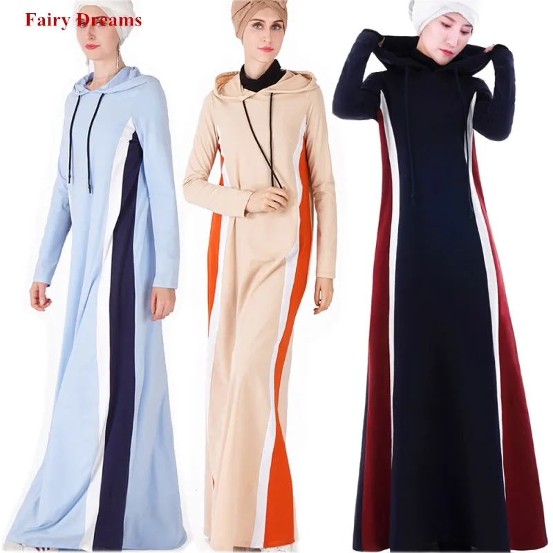 Abaya Kimono Women Muslim Dress With Hooded Femme Dubai Turkish Turkey Bangladesh Kaftan Ladies Hoodied Islamic Clothing