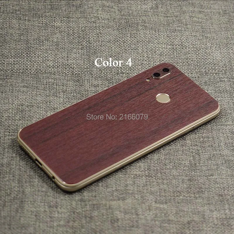 For Huawei P20 Lite / Nova 3e 5.84&quot Fashion Full Back Cover 3D Imitation Wood Grain Protection Skin Decal Sticker (Not a Case) |