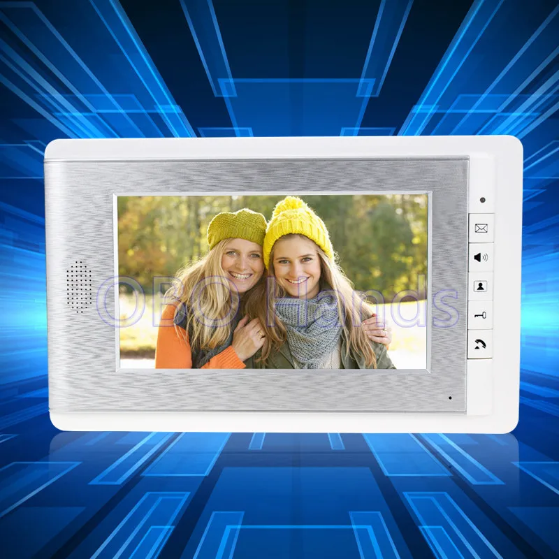 Высокое качество 7 ''видео дверь телефон крытый монитор экран с физической