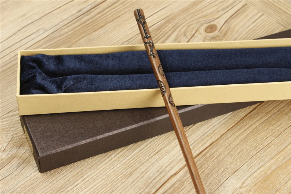 

6pcs/set 2016 New Collectable Top Quality Series Magic Wand With Gift Box Cosplay Game Prop Metal Core Toy Stick