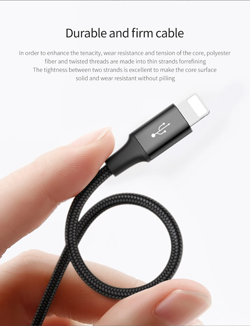 Usb-кабель Baseus 3 в 1 для iPhone X, 8, 7, 6, кабель Micro type-c для samsung S9, S8, кабель для быстрой зарядки type-c