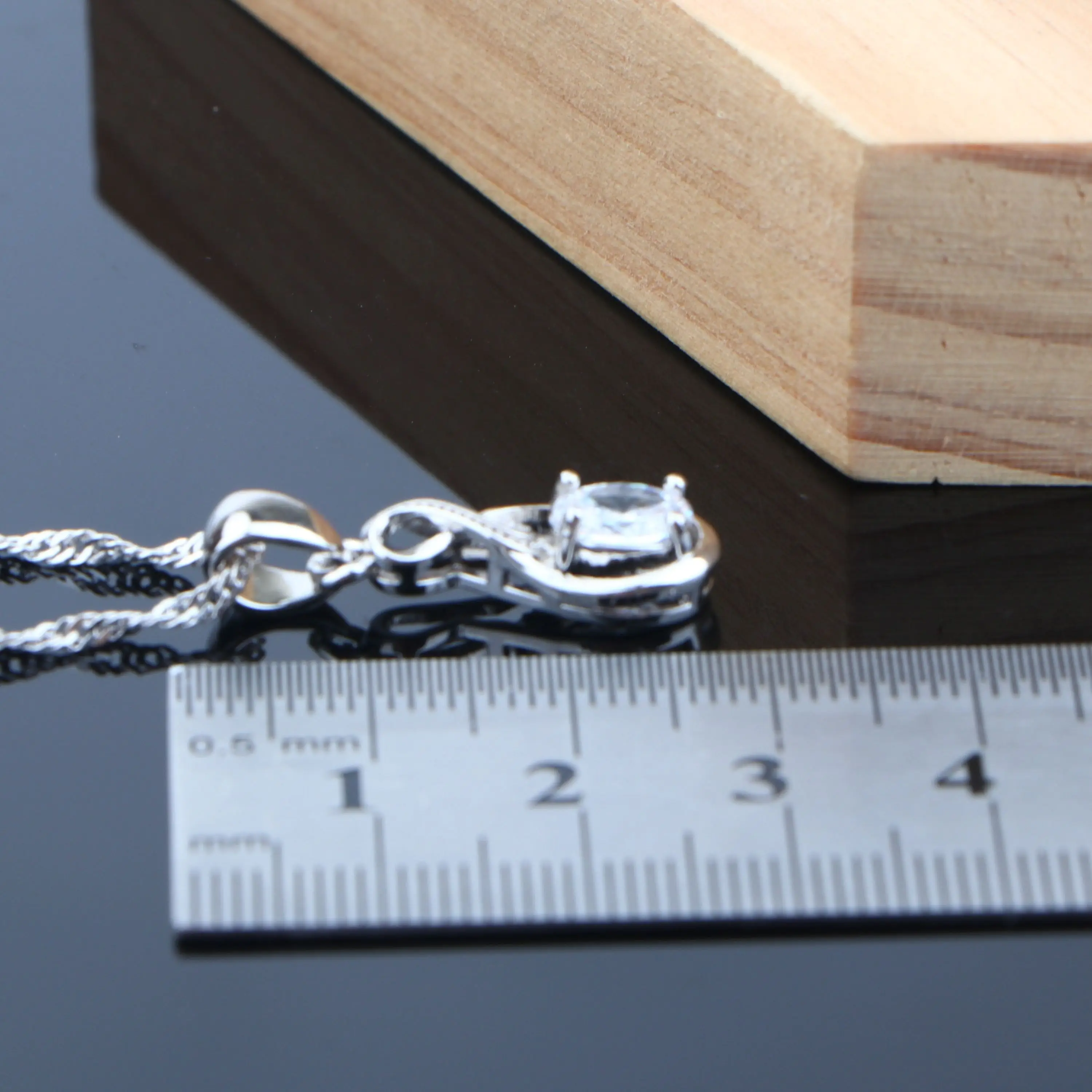 Новые Ювелирные наборы 925 марок серебро белый кубический цирконий женские серьги