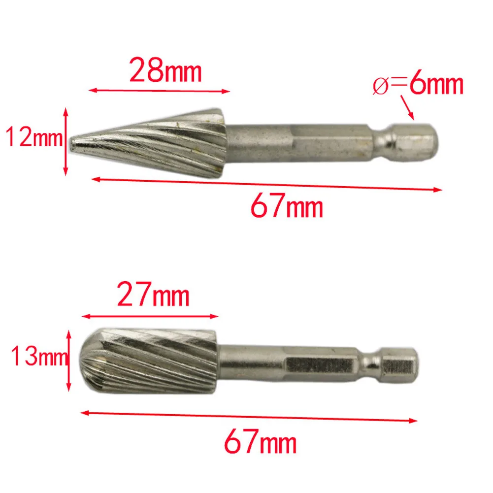 Набор фрез для резьбы по дереву комплект из 5 твердосплавных насадок 6 мм