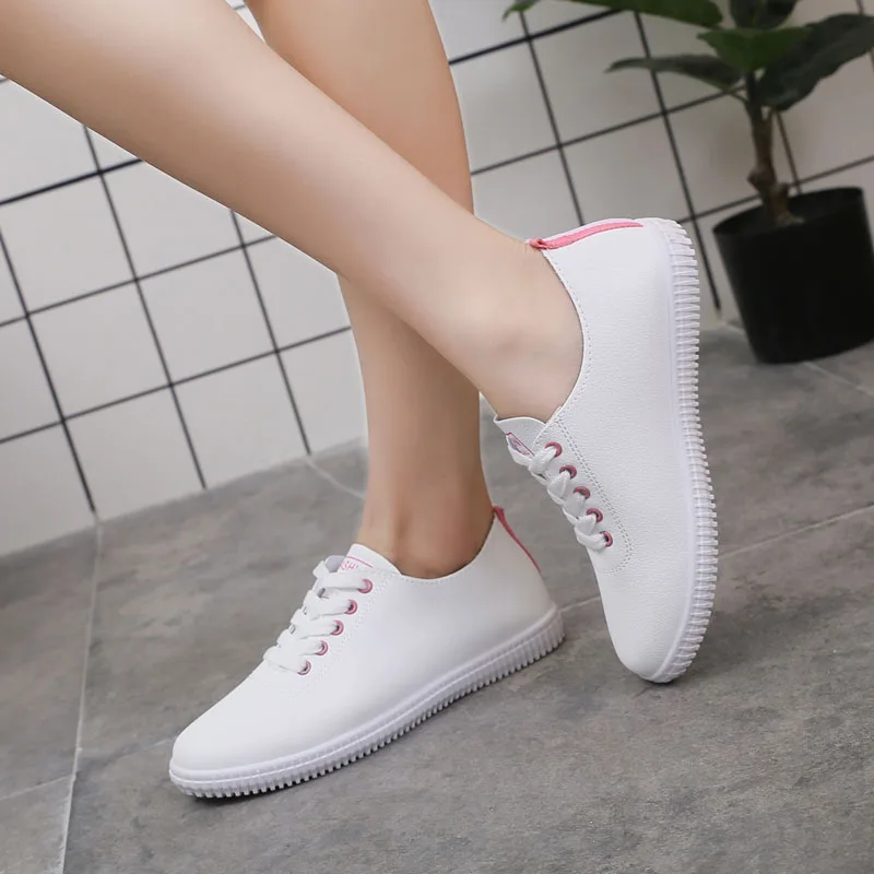 RIZABINA/женские кроссовки обувь на шнуровке повседневная женская из