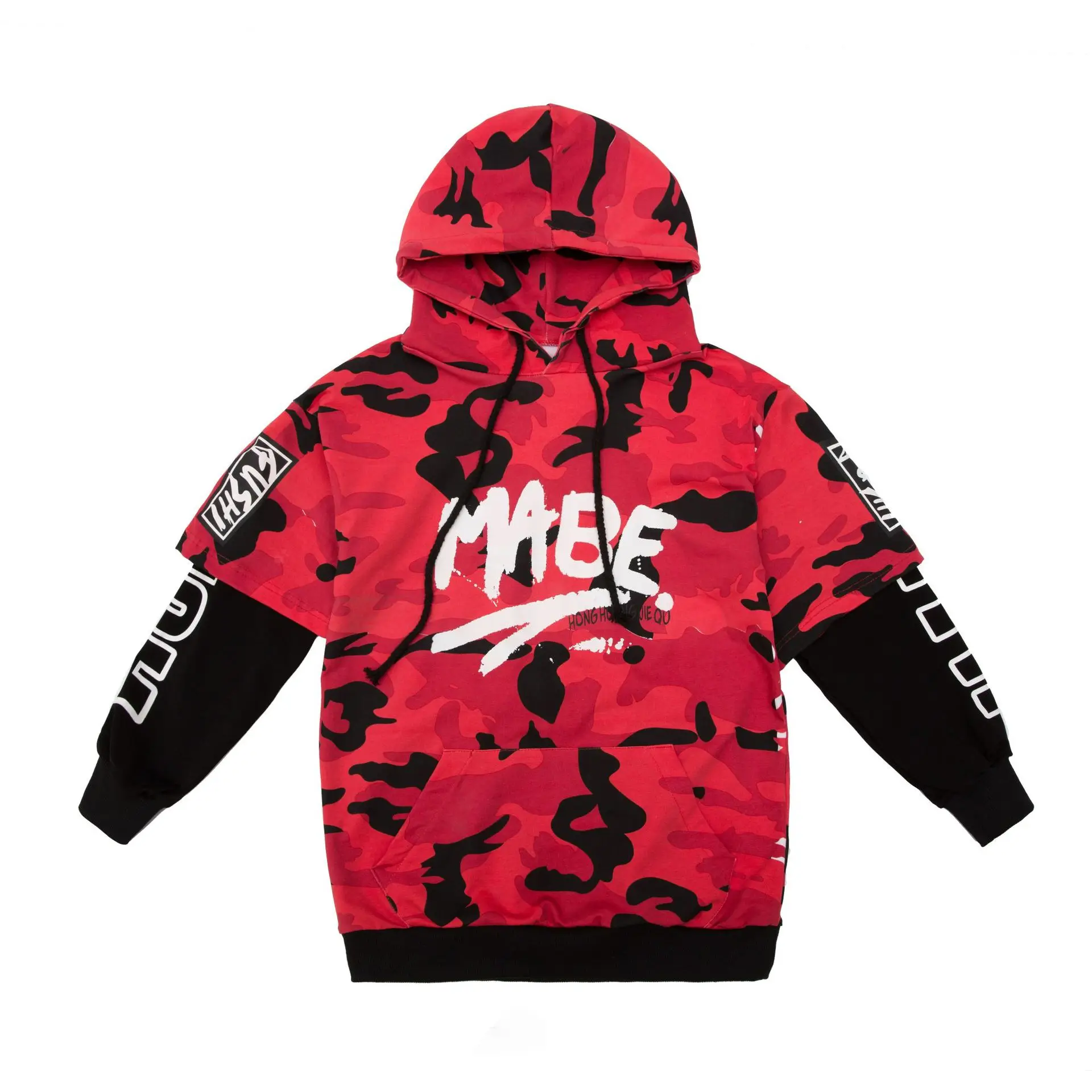 Camouflage Printed Hoodie Pants Set Childrens Hip-hop Street Dance Suit Clothing Jazz Hip Hop Costumes for Kids Boys and Girls |