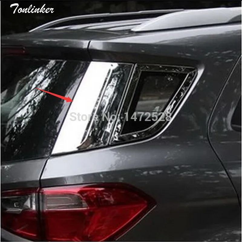 Tonlinker 2 шт. DIY Автомобильный Стайлинг Новый ABS хромированный декоративный свет
