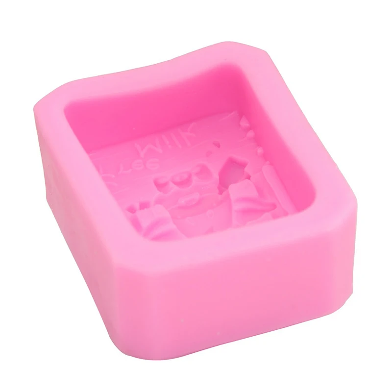 3d формы из мультфильма корова для приготовления пищи силиконовый торта мыла