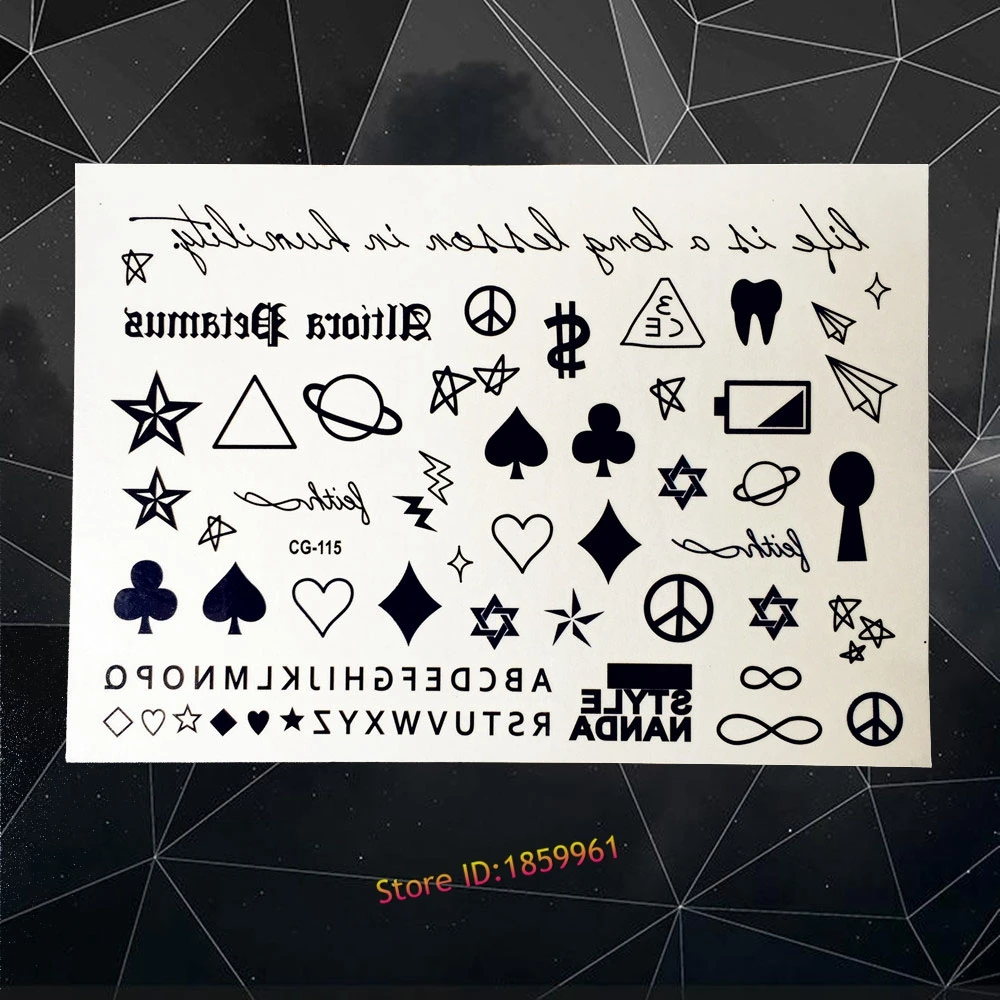 Новинка популярные водонепроницаемые 3D тату-наклейки женская модель милая