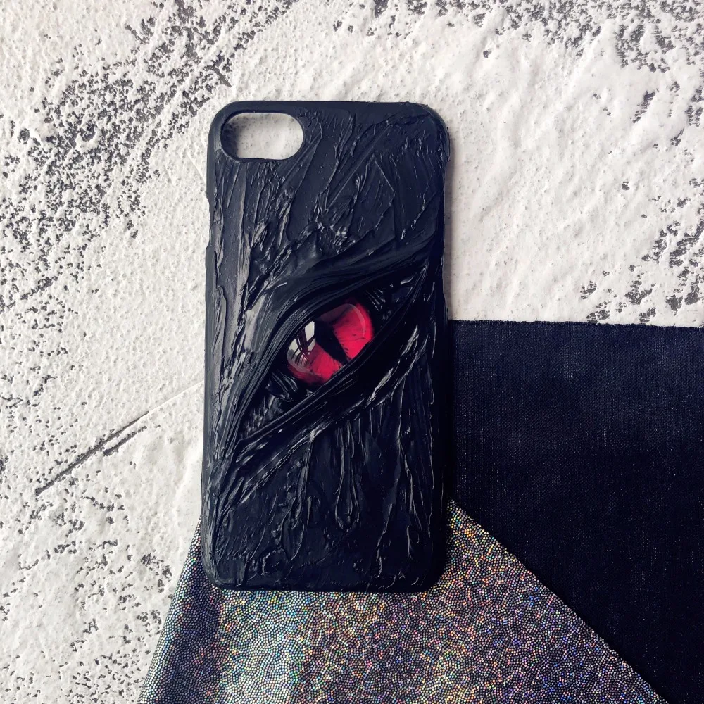 3D Cartoon New Arrival Terror Eyes phone case For iphone 6 7 8 Plus X XS XR Hardcore Soft TPU Back Cover |