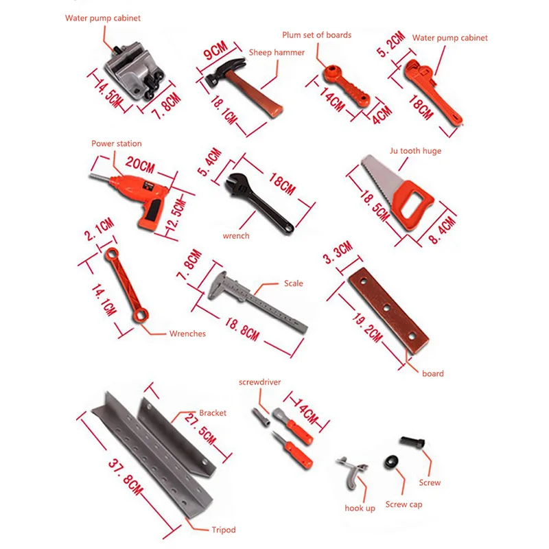 Портативный Toolbox образовательная разведка игрушка электрический обслуживания
