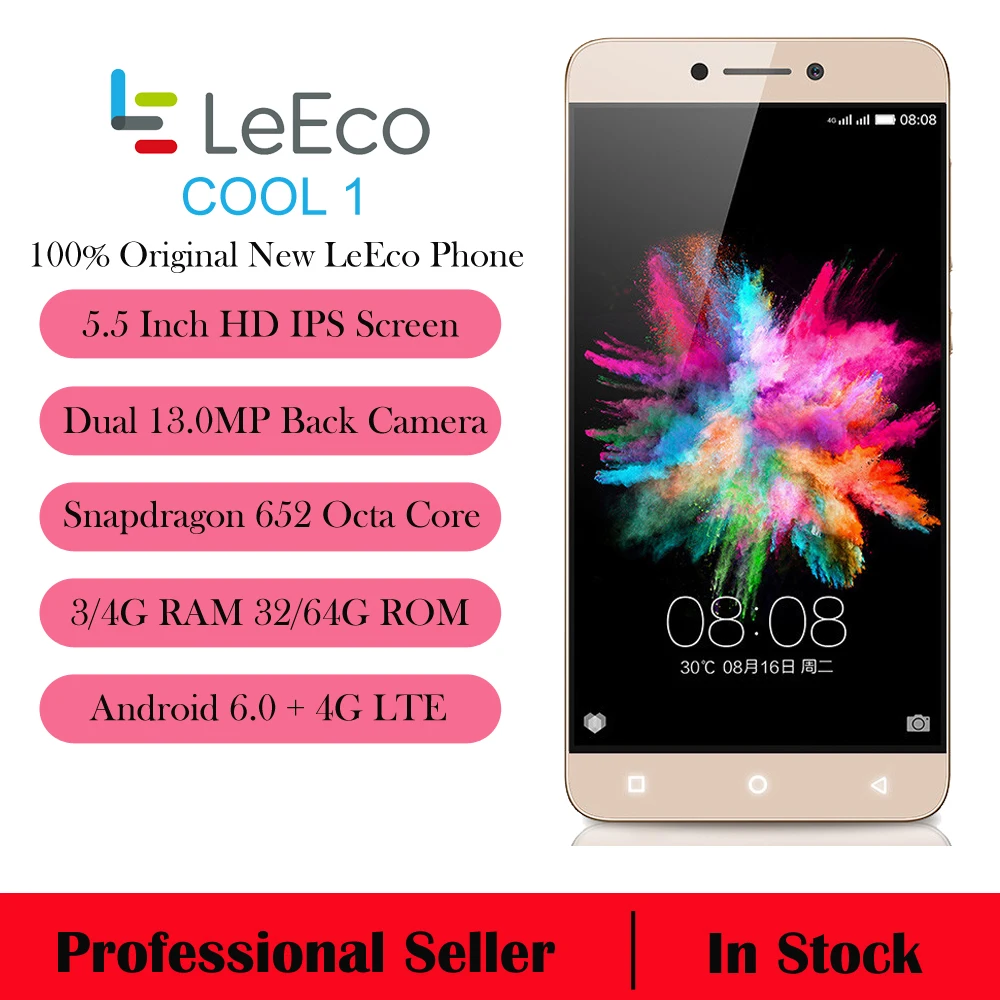 Оригинальный LeTV LeEco Прохладный 1 двойной Android 6.0 Octa Core 5.5 &quotCoolpad 4060 мАч 3 ГБ/4 ГБ