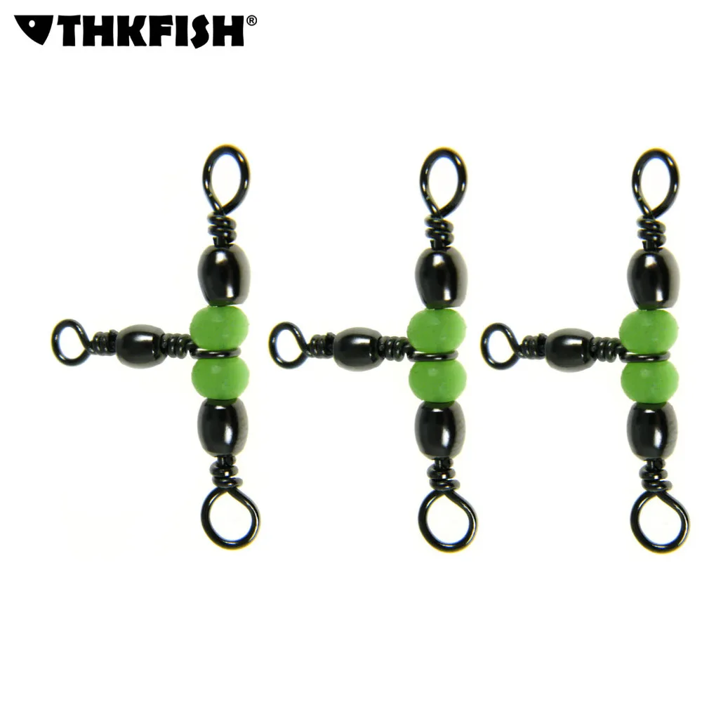10 шт./лот # L 5X7 S 12X14 трёхполосная рыболовная вертлюжная Тройная Т поворотная