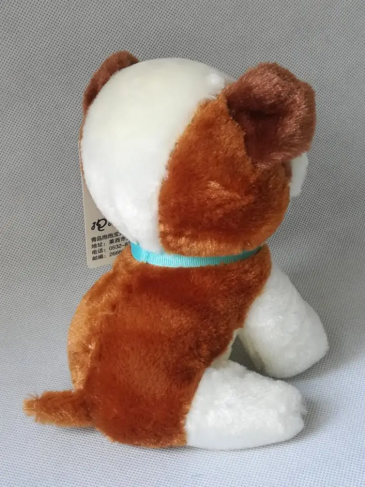 about 20cm squatting Saint Bernard dog plush toy soft doll baby birthday gift h2128 | Игрушки и хобби