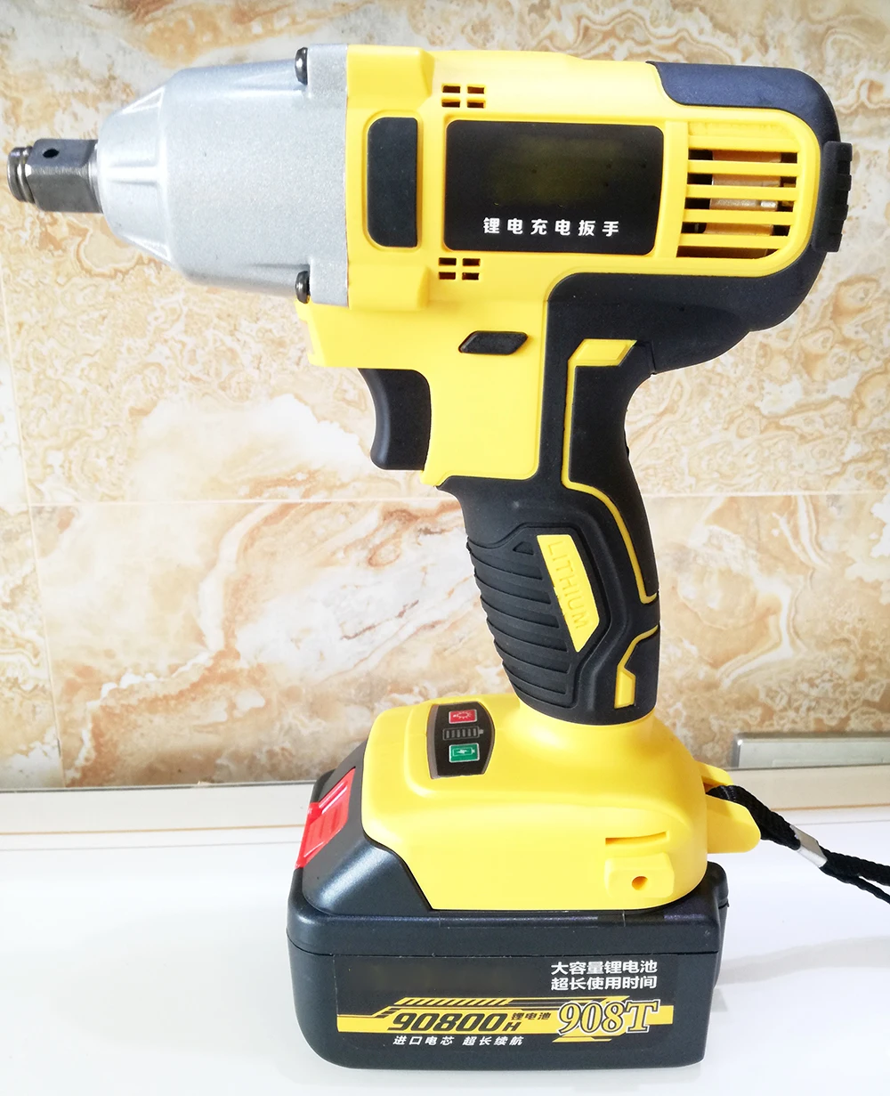 Li-Ion 0-3200об/мин 320н. М Электрический ударный гайковерт DIY бытовой электрический гайковерт Аккумуляторная дрель беспроводной ключ