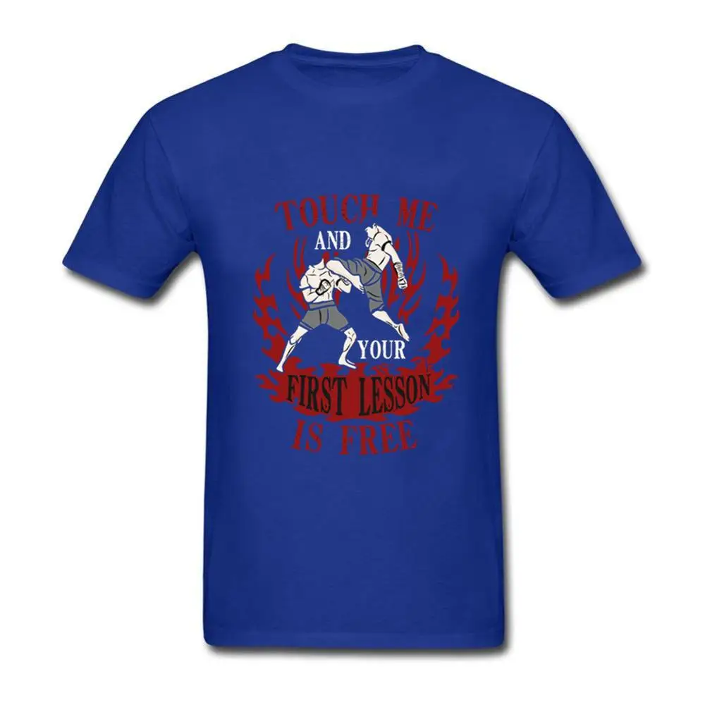 2019 Men's Tshirt Muay Thai Touch Me And Your T Shirt Judo Kickboxing Karate Korean Taekwondo Kung Fu T-Shirt | Мужская одежда