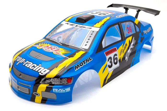 Флуоресцентный желтый 1/10 rc автомобильные аксессуары 1/10 rc автомобильный Корпус Корпуса для 1:10 rc автомобиль размер: 190 мм-195 мм несколько вариантов - Цвет: Флуоресцентный желтый