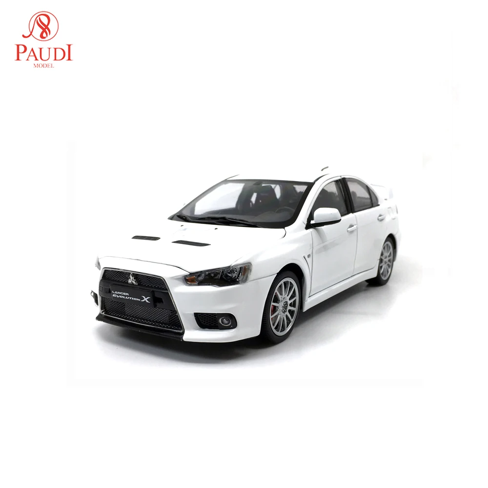 1/18 масштаб 1:18 Mitsubishi Lancer EVO X белая литая модель автомобильных дверей открытое