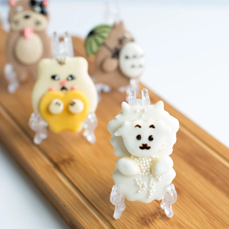 10 шт./лот Мини хрустальная полка для печенья-складные пластиковые изделия