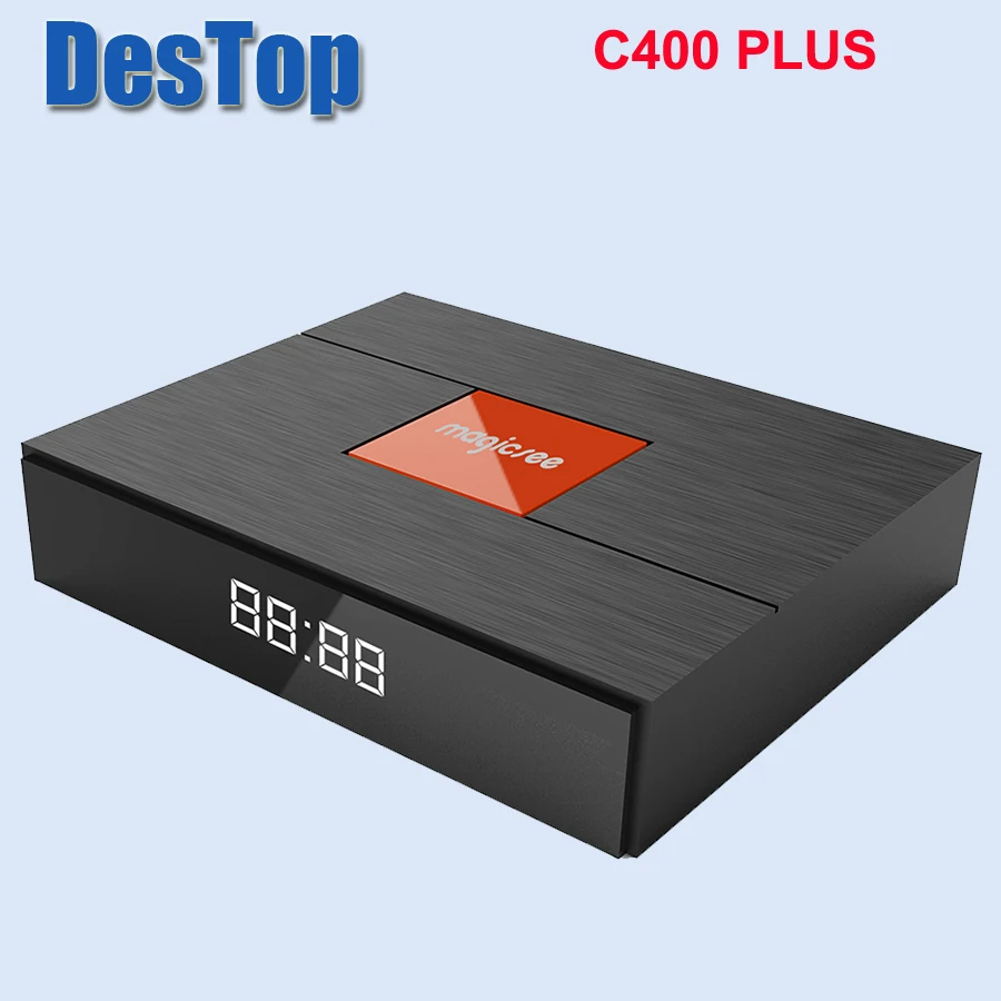 Magicsee C400 Plus Amlogic S912 Octa Core ТВ коробка 3 ГБ+ 32 ГБ, Android 4 K смарт ТВ коробка DVB-S2 DVB-T2 кабель двухъядерный процессор Wi-Fi 3 предмета в комплекте