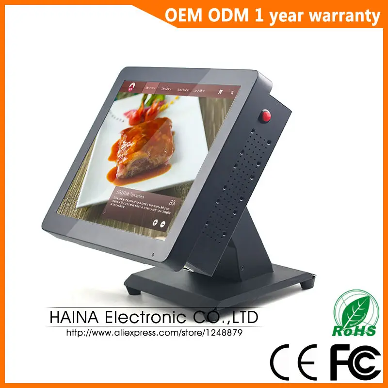 Haina Touch 15 inch Metal Touch Screen Restaurant Pos System, Desktop All in one PC POS Machine