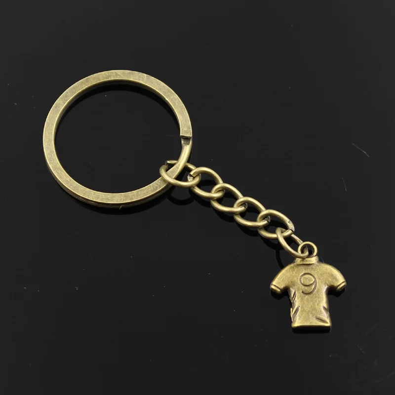 New Fashion Men 30mm Keychain DIY Metal Holder Chain Vintage Soccer Skirt 19x15mm Bronze Pendant Gift | Украшения и аксессуары