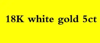 18K Yellow gold 5ct 18 К Белый Желтый 750Au золото 2 до 5ct Муассанит Алмаз человек кольцо D Цвет VVS с национальным сертификатом - Цвет камня: 18K Yellow gold 5ct