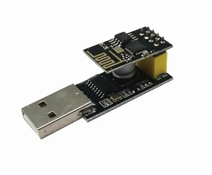 With ESP-01 ESP01 Programmer Adapter UART GPIO0 ESP-01 Adaptater ESP8266 CH340G USB to ESP8266 Serial Wireless Wifi Developent Board Module - Цвет: With ESP-01