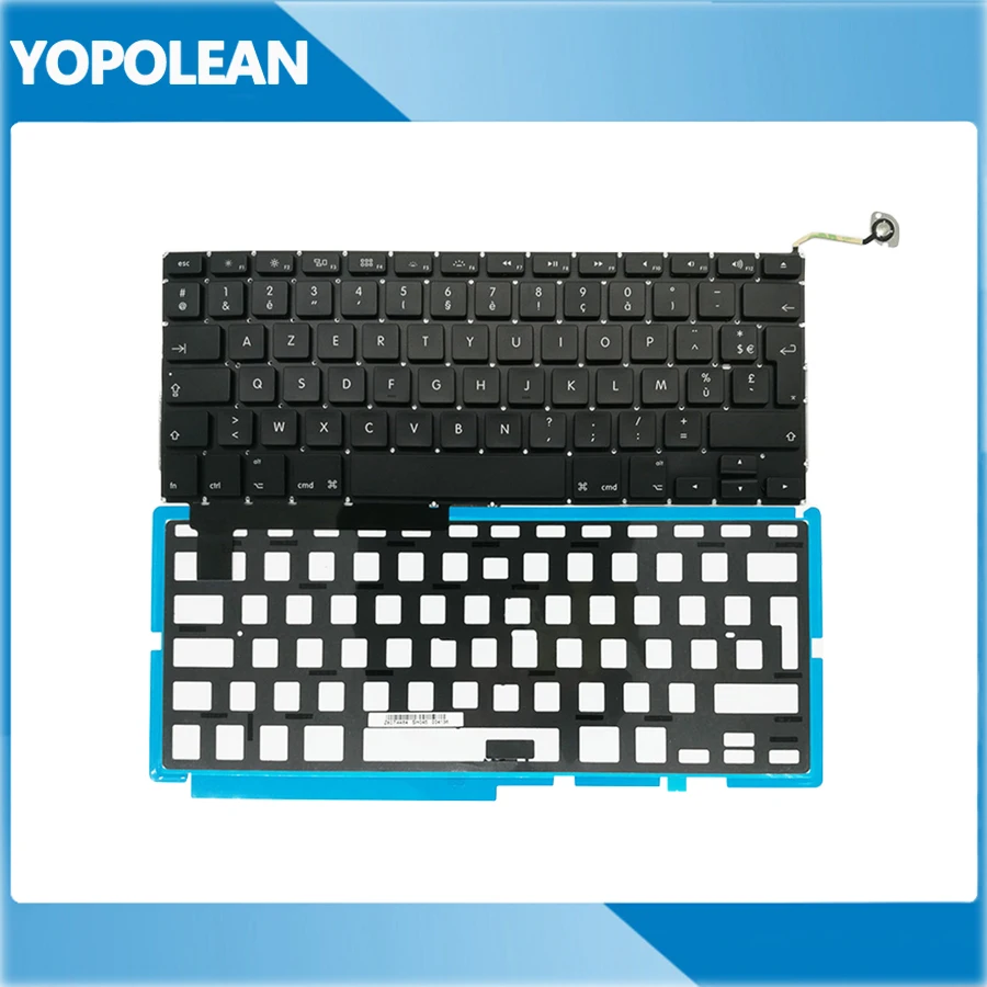 Новая Французская клавиатура с подсветкой 5 шт./лот для Macbook Pro 15 дюймов Unibody A1286 2009