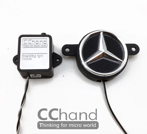 CChand 1/14 трейлер BENNZ actros с подсветкой светодиодный логотип+ дыхательный светильник Модуль RC автомобиль игрушка - Цвет: solid-logo-breathing