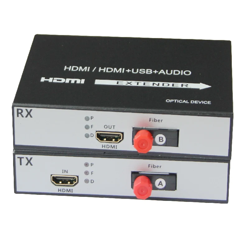 HDMI-fiber 1080 P HDMI волоконно-оптический видео удлинитель KVM(HDMI+ USB) к волоконной мыши и клавиатуры