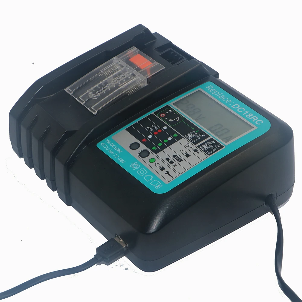 7 2 в 18 Мощность инструмент Li Ion Батарея зарядное устройство для ЖК экрана Makita до 18В