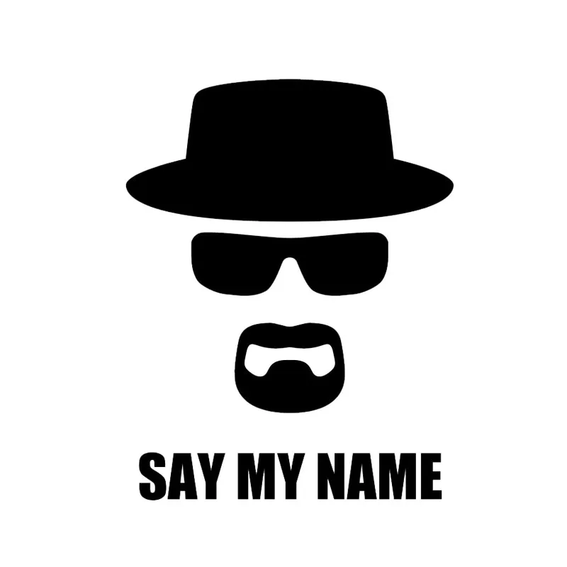 1 шт. Виниловая наклейка Breaking Bad heisenберга для ноутбука черная Настенная Наклейка s