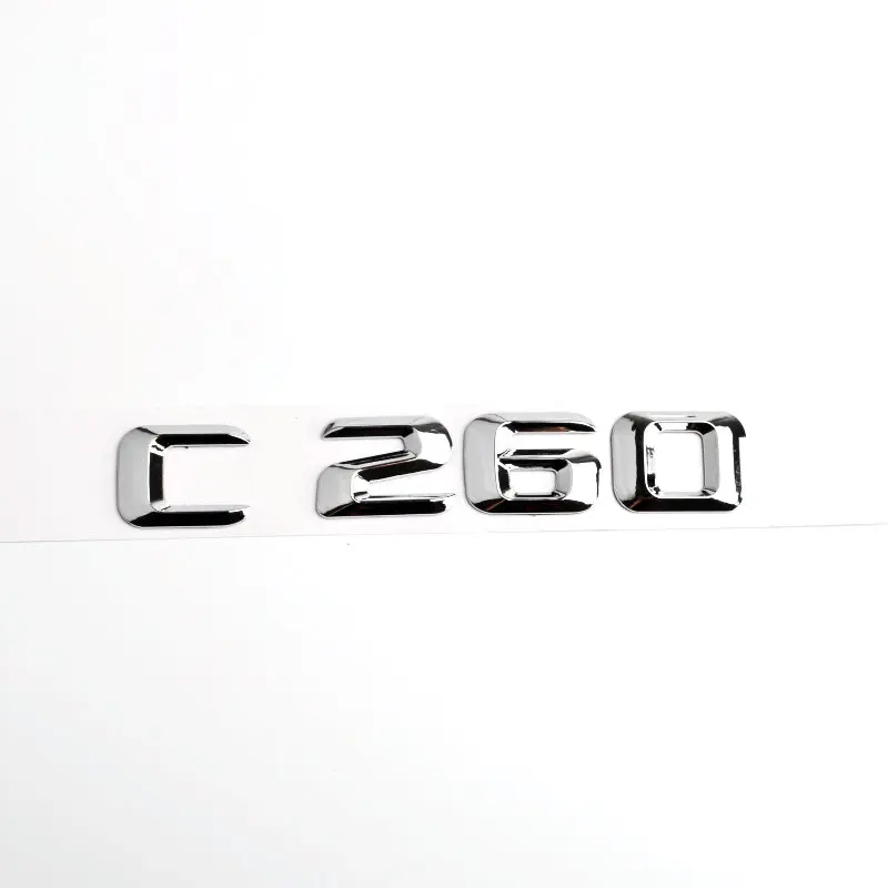 3D стикер значок для автомобиля багажник эмблема хромированные буквы Mercedes Benz W203