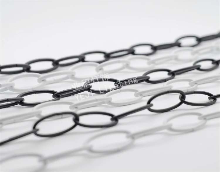 Черные белые цепочки в форме яйца подключается Пряжка для мероприятий подходит