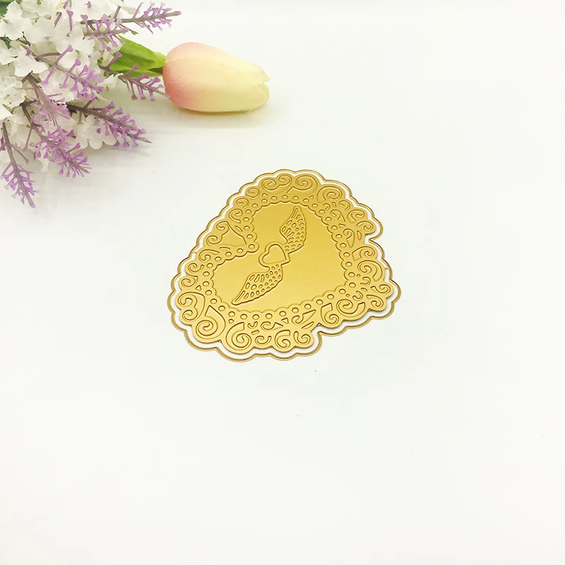 Сердце Форма C Скрапбукинг Новое поступление Горячая фольга горячего тиснения