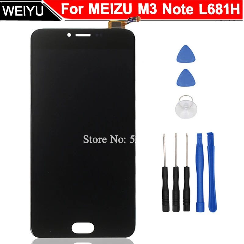 For MEIZU M3 Note L681H LCD Display Touch Screen Digitizer Assembly Pantalla Replacement 5.5&quot Meizu L681h+Tools | Мобильные