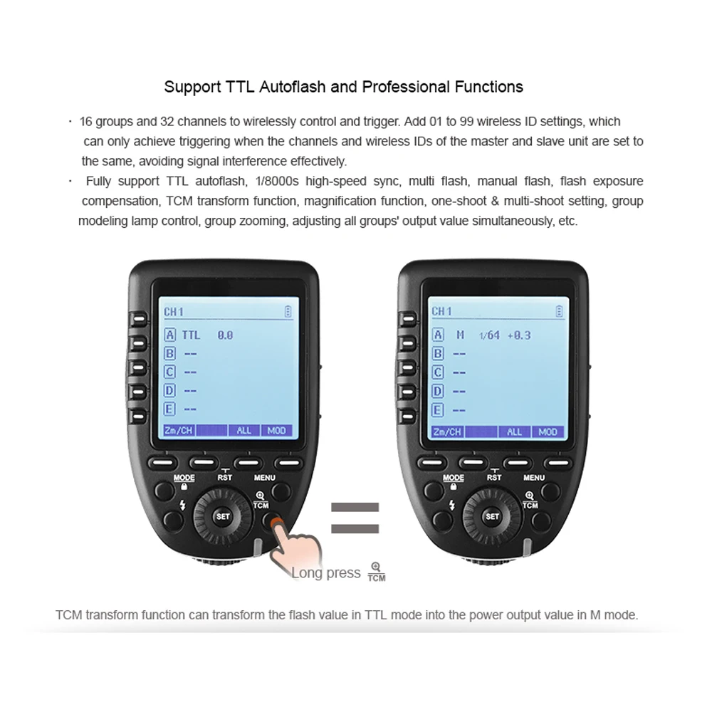 Godox XPro-P трансмиттер триггер для вспышки с ttl 2,4G Беспроводной X Системы HSS ЖК-дисплей Экран для Pentax K-1, 645Z, K70, K50, КП, K-S2, K-3 II