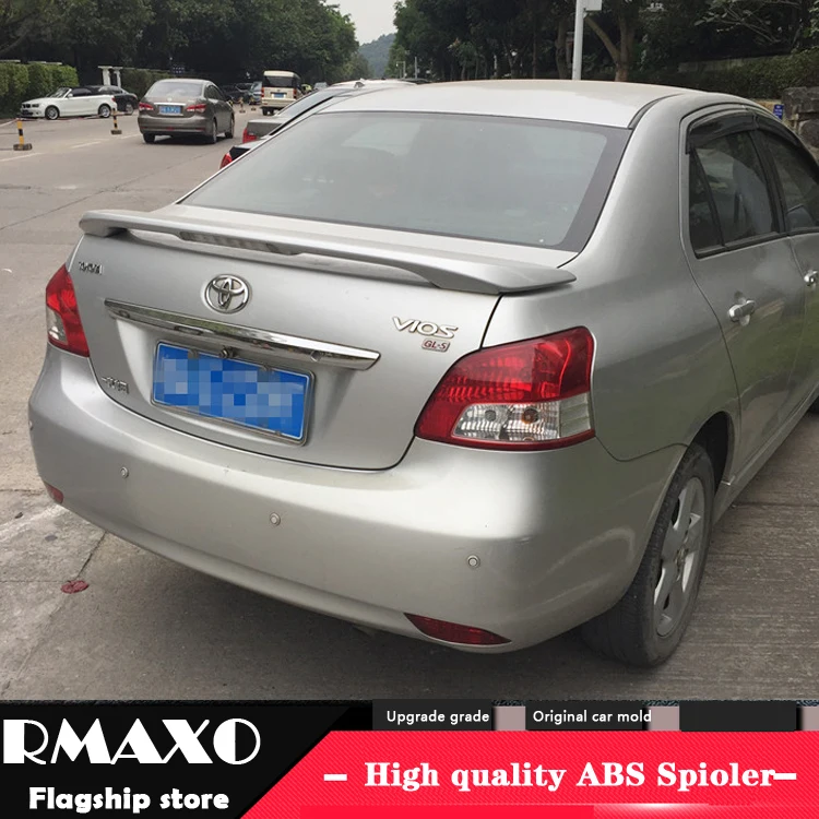 Для TOYOTA VI спойлер 2011-2008 Высокое качество TOYOTA Yaris седан ABS Материал Автомобиля Заднее Крыло праймер цвет задний спойлер