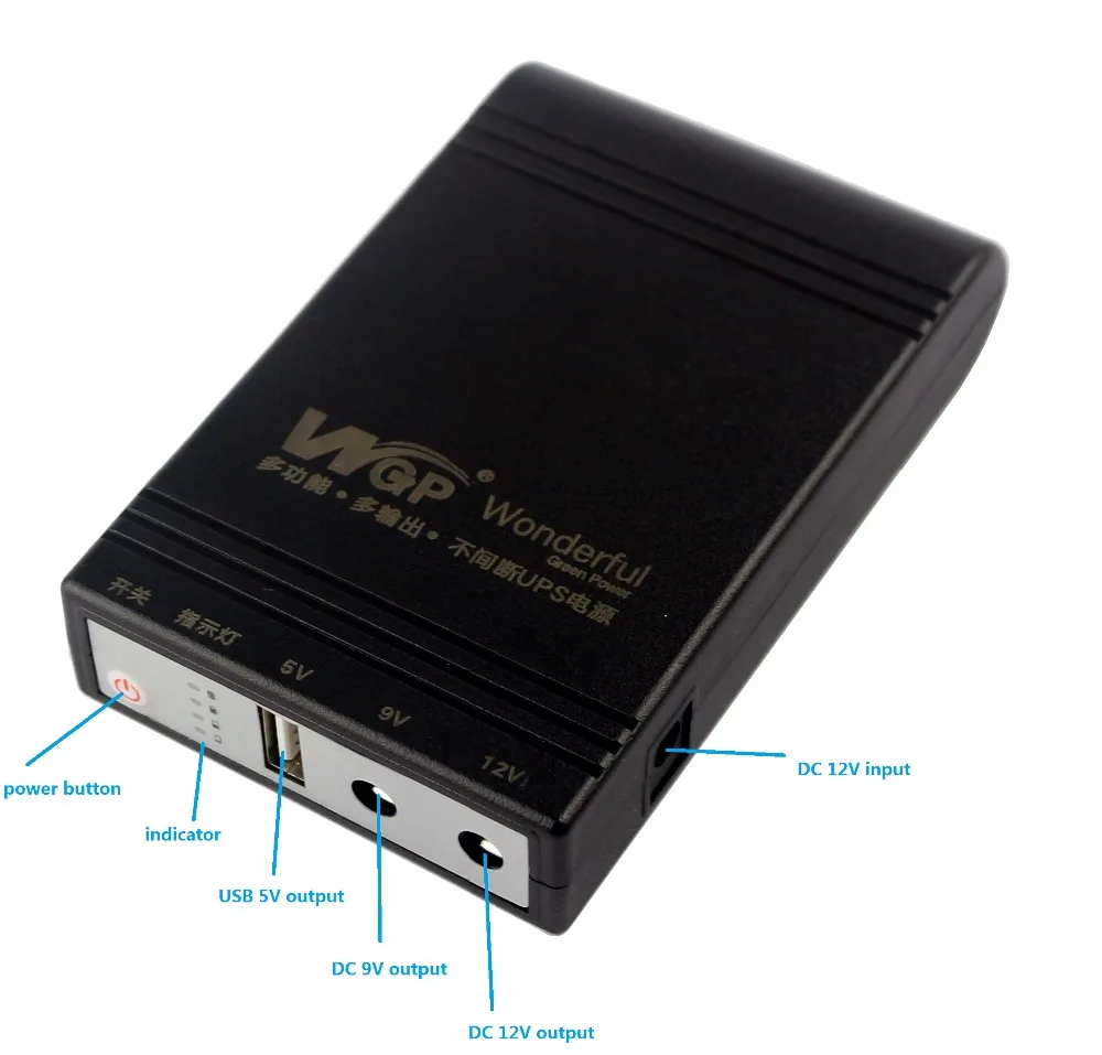 3 в 1 Внешний аккумулятор mini ups 12В dc Источник бесперебойного питания резервная