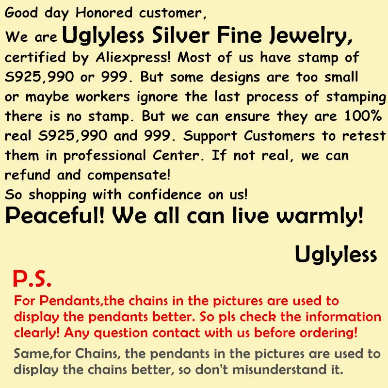 

Uglyless 100% Real Solid 990 Pure Silver Handmade Ethnic Plum Blossom Pendants for Women Rhombus Chalcedony Necklaces NO Chains