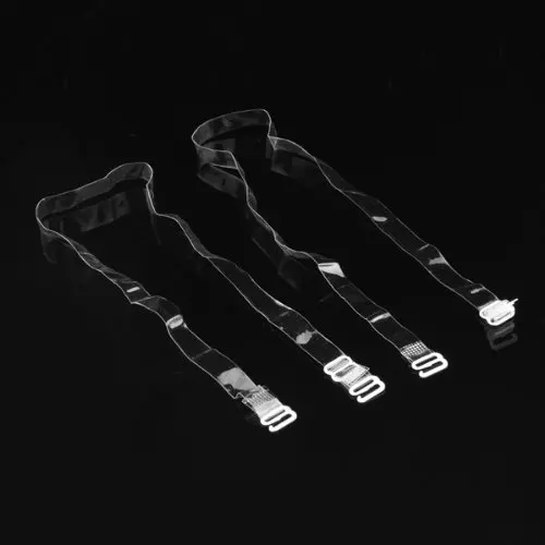 Рождество 1 пара регулируемая невидимый прозрачный ясно бюстгальтер ремни 1.0 см |