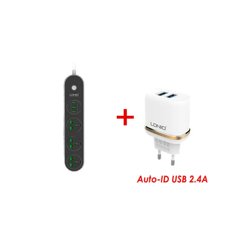 3.1A 5V 3 USB Smart Charger AC Converter Sockets 110v 220V Universal Extension Power Adapter With EU US UK Plug Cord Switch - Цвет: w AC52