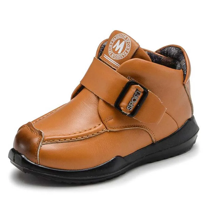 Детская обувь в английском стиле сезон осень зима Ботинки Martin из натуральной