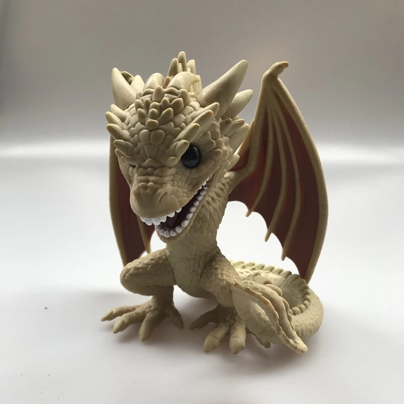 Funko pop Secondhand 6 ''Игра престолов-Viserion, Rhaegal, Dragon Виниловая фигурка Коллекционная модель свободная игрушка - Цвет: Зеленый