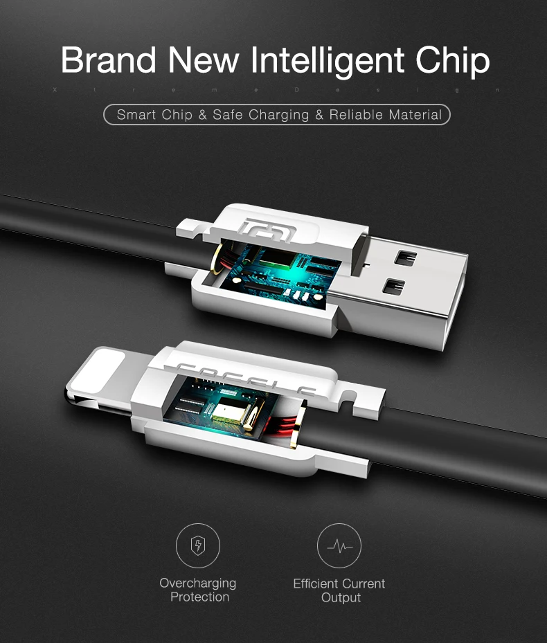 Cafele USB кабель для iPhone X XS MAX XR 8 7 6 Plus 5 5S iPad мобильный телефон зарядное устройство Шнур для Apple телефон данных Зарядка кабелей провода