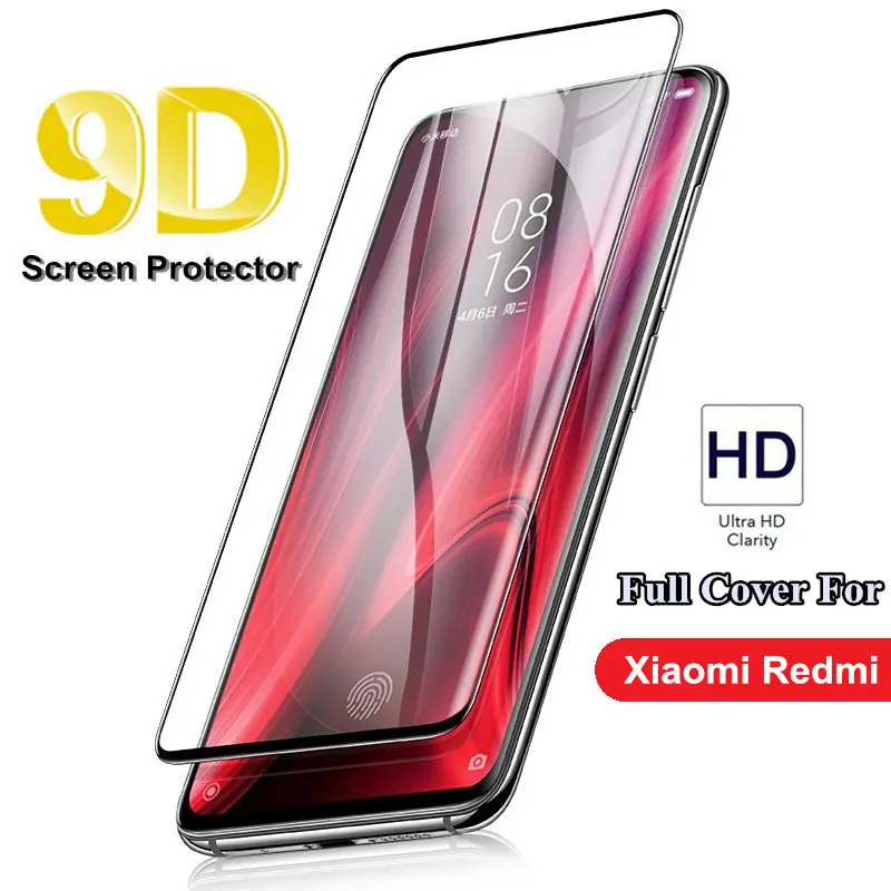 Защитное стекло 9D для Xiaomi redmi 6 6A 7 7A K20 Pro 4X 5A S2 Redmi Note 4 Pro|Защитные стёкла и плёнки