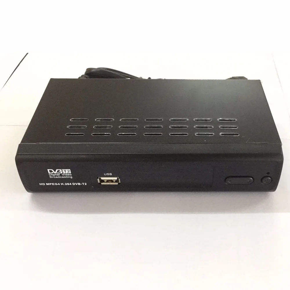 Top 1080P DVB T2 цифрового наземного вещания Конвертор приемник ТВ коробка штепсельная