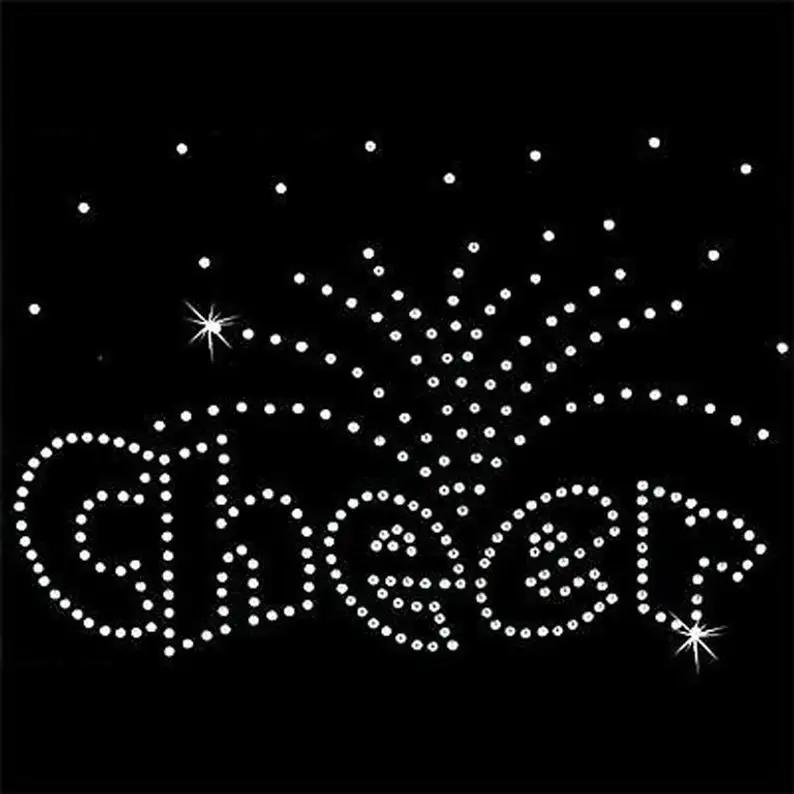 2 шт./лот Cheer Звезда стикер рубашка декор дизайн камни горячее исправление