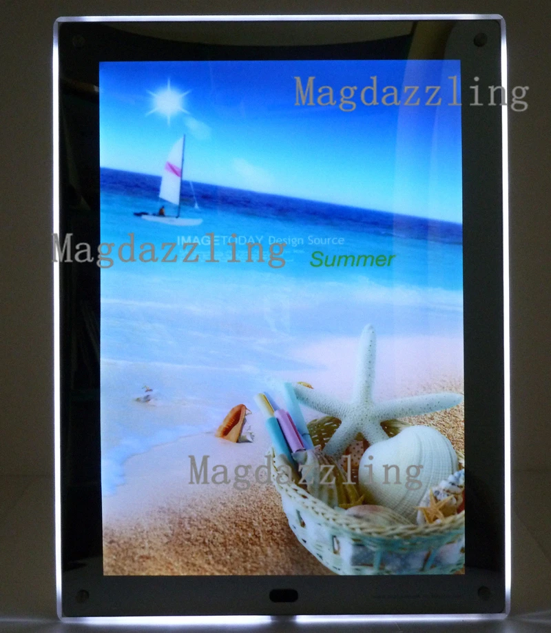 Волшебные зеркальные акриловые светодиодные световые коробки для