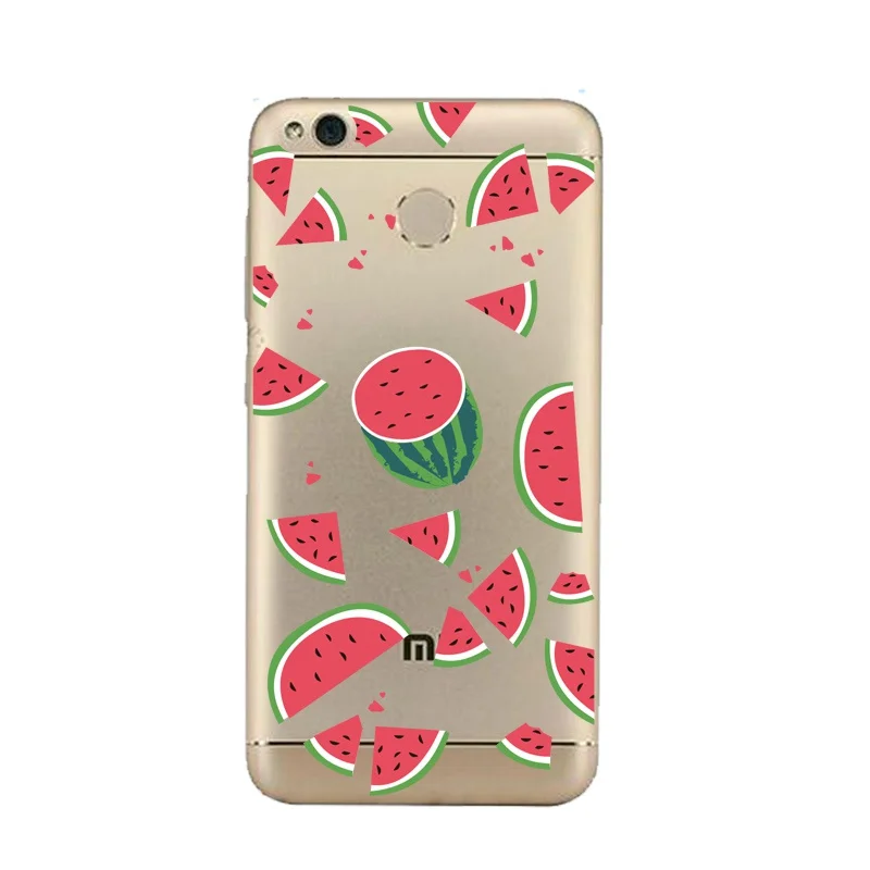 Lemon Soft Clear TPU Phone Case For xiaomi redmi 4x 4a note5a note4x 5s mi6 note3 Flamingo Orange Printed Cover Free Shipping | Мобильные
